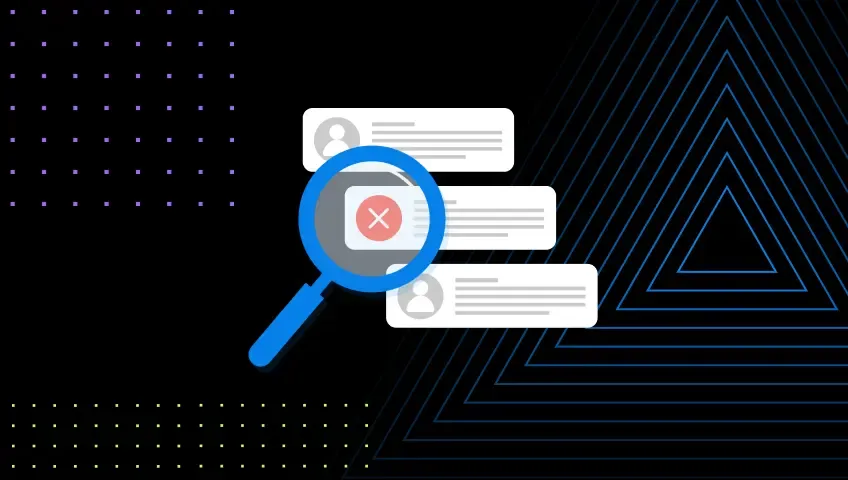 Loupe repérant un compte à supprimer dans une liste d’utilisateurs